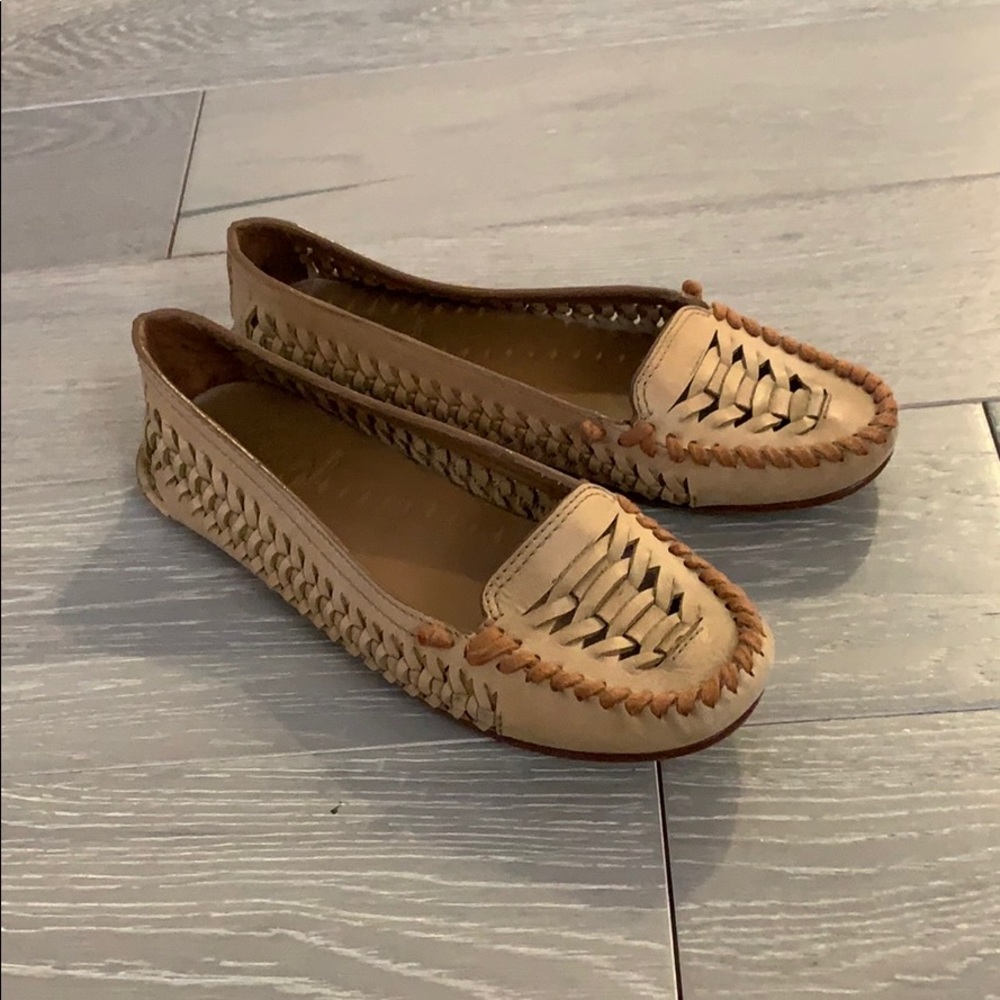 Tory Burch huarache tan flats size 6